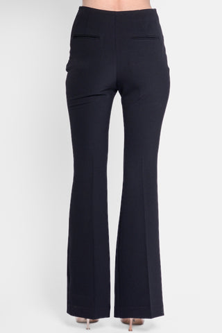 ISABELLE BLANCHE - FLARED TROUSERS - 900 BLACK