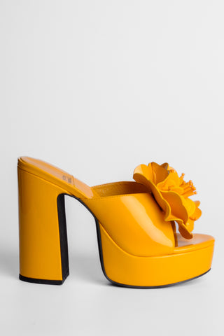 JEFFREY CAMPBELL - TROPICALS - YELLOW PATENT