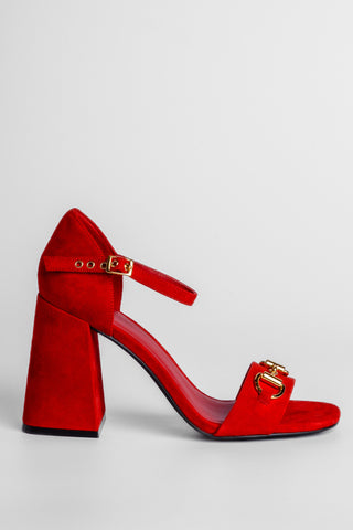 JEFFREY CAMPBELL - POP-STAR-B SUEDE - RED GOLD