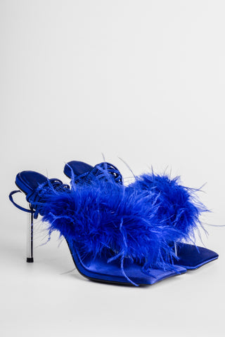 JEFFREY CAMPBELL - FINESSE BRIGHT BLUE SILVER - BLUE SILVER