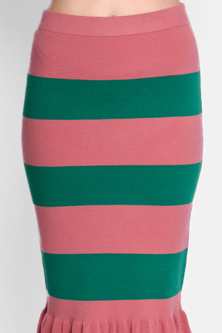 ESSENTIEL - Fiesta striped knitted skirt - F2WM