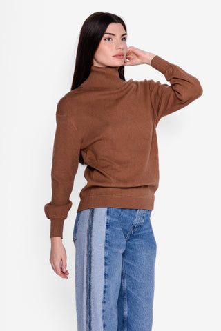 NEO BY LONDON - TURTLENECK SWEATER - BROWN