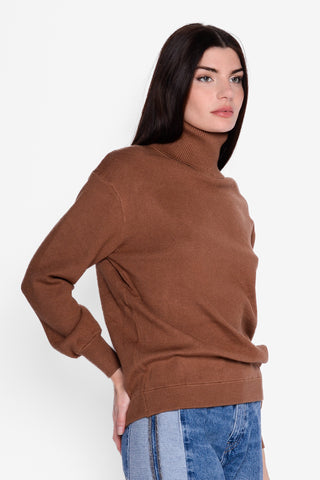 NEO BY LONDON - TURTLENECK SWEATER - BROWN