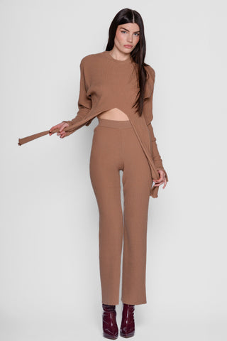 AKEP - RIBBED TROUSERS - CAMEL