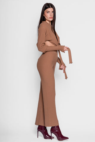 AKEP - RIBBED TROUSERS - CAMEL