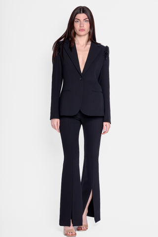 ISABELLE BLANCHE - SINGLE BREASTED BLAZER - 900 BLACK