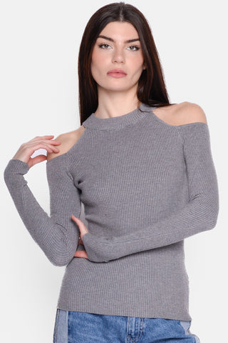NEO BY LONDON - CUT OUTJERSEY - GREY